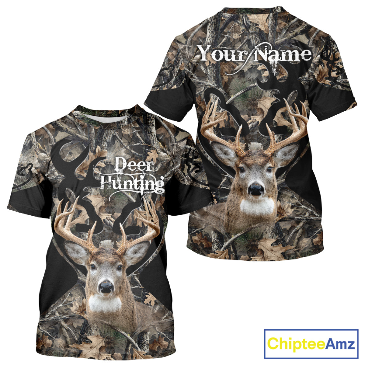 Personalized Deer Hunting 3D All Over Printed Hoodie Forest Camo, Hunting Gift NBT331