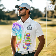 Load image into Gallery viewer, Custom Rainbow Color Golf Lover Women's Polo Shirt, It's in my DNA Shirt, Golf Gifts NBT483