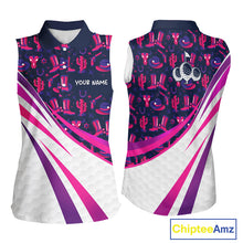Load image into Gallery viewer, Womens Funny Cowgirl Sleeveless Golf Polo Shirts Golf Outfits, Personalized Golf Gifts NBT484