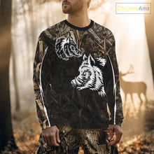 Load image into Gallery viewer, Custom Boar Hunting Full Camouflage 3D All Over Printed Shirts , Best Gift Ideas for Hunter NBT225