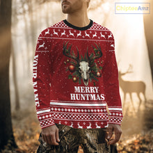 Load image into Gallery viewer, Personalized Ugly Christmas Deer Hunting Shirt Full Print Christmas Pattern, Christmas Gifts NBT284