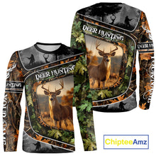 Load image into Gallery viewer, Deer Hunting Custom Name Camo Shirts - Personalized Hunting Clothes for Deer Hunting Season NBT38