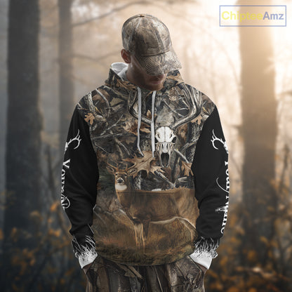 Deer Buck Camouflage Custom Name 3D All Over Printed Shirts, Deer Hunting Shirt, Hunting Accessories NBT337