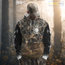 Load image into Gallery viewer, Deer Buck Camouflage Custom Name 3D All Over Printed Shirts, Deer Hunting Shirt, Hunting Accessories NBT337