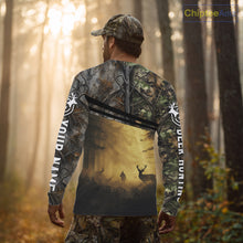 Load image into Gallery viewer, Whitetail Deer Hunting Custom Name Camouflage Shirt, Best for Hunting Season NBT286