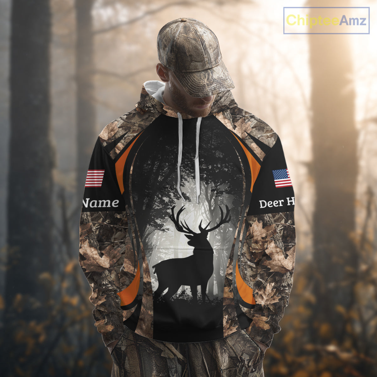 Deer Hunting Fall Forest Camo 3D All Over Printed Shirts, Deer Hunting Season NBT233