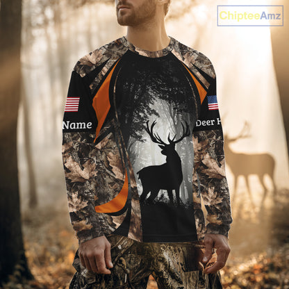 Deer Hunting Fall Forest Camo 3D All Over Printed Shirts, Deer Hunting Season NBT233