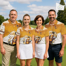 Load image into Gallery viewer, Custom Beer Golf Polo Shirt, Funny Beer Bottle Golfer Polo, Golf Team Name Shirt Beer Lover Golf Gift NBT752