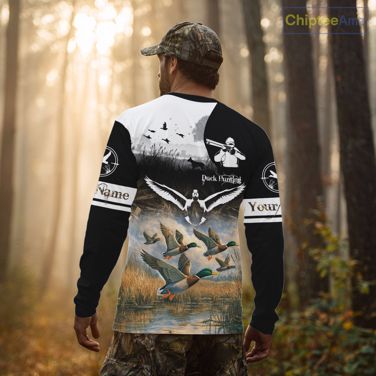 Personalized Duck Hunting Camo Waterfowl 3D All Over Printed Shirts, Hunting Gifts NBT145
