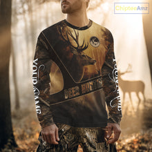 Load image into Gallery viewer, Brown Camo Deer Hunting All Over Printing Shirt with Big Buck - Hunting Clothes for Men NBT50