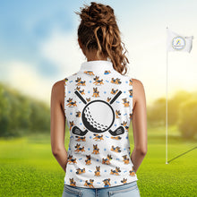 Load image into Gallery viewer, Womens Golf Polo Shirt Custom Funny German Shepherd Dog Team Womens Golf Top, Dog Lover Gift NBT541