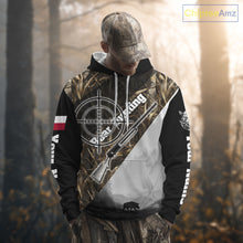 Load image into Gallery viewer, Wild Boar Hunting with Texas Flag and Scope 3D Custom Name Shirts, Boar Gifts for Hunters NBT173