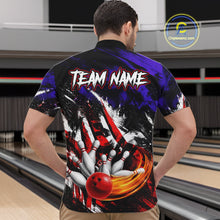 Load image into Gallery viewer, Custom Bowling Quarter Zip Shirt For Men USA Flag Bowling Jersey Polo &amp; 1/4 Zip Bowling Team Shirts NBT880