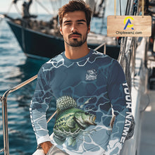 Load image into Gallery viewer, Custom Crappie Long Sleeve Tournament Fishing Shirts, Team Crappie Fishing Jerseys NBT695