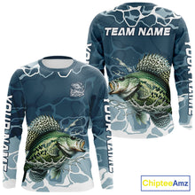 Load image into Gallery viewer, Custom Crappie Long Sleeve Tournament Fishing Shirts, Team Crappie Fishing Jerseys NBT695
