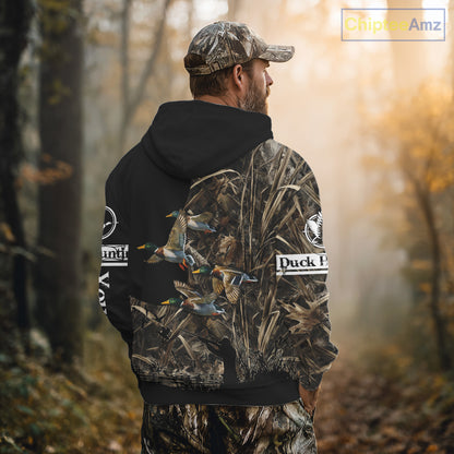 Mallard Duck Custom Camo 3D Hunting Shirts Best Hunting Clothes For Duck Hunting Season NBT264