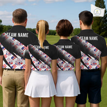 Load image into Gallery viewer, Four people wearing black shirts with 'TEAM NAME' text on the back