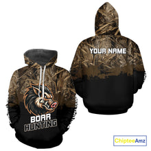 Load image into Gallery viewer, Custom Wild Boar Hunting Grass Camouflage 3D Printed Shirts, Hunting Gifts for Boar Hunter NBT201