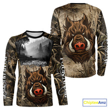 Load image into Gallery viewer, Boar Hunting Camouflage 3D All Over Printed Shirts, Personalized Hunting Clothing, Boar Hunting Camo Shirt NBT210