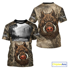 Load image into Gallery viewer, Boar Hunting Camouflage 3D All Over Printed Shirts, Personalized Hunting Clothing, Boar Hunting Camo Shirt NBT210