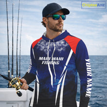 Load image into Gallery viewer, Personalized Mahi Mahi Fishing Hood UV Protection Saltwater Fishing Shirts NBT373