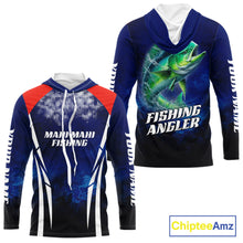 Load image into Gallery viewer, Personalized Mahi Mahi Fishing Hood UV Protection Saltwater Fishing Shirts NBT373