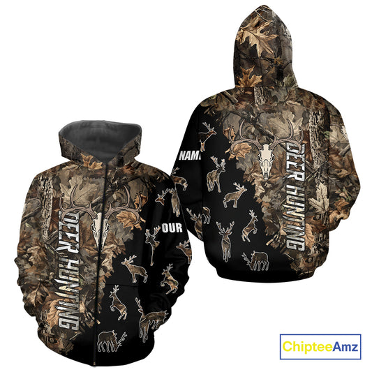 Personalized Camo Forest 3D Animal Deer Hunting Shirt Hunting Clothes For Season NBT330