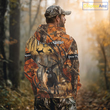 Load image into Gallery viewer, Fall Season Orange Camo Whitetail Deer Hunting Shirt - Hunting Clothes for Men, Deer Hunting Gifts NBT31