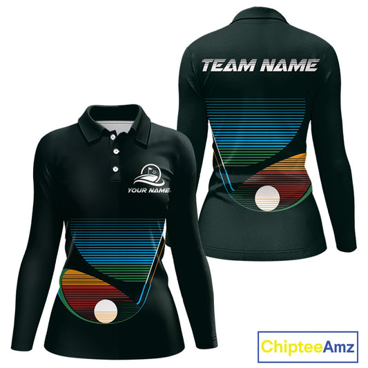 Custom Golf Team Polo Shirt For Women With Colorful Club Design, Matching Golf Shirt For Team NBT780