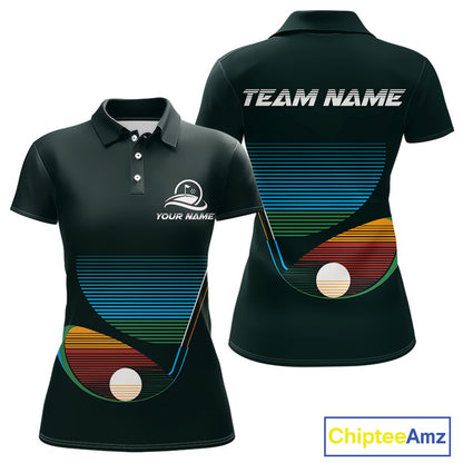 Custom Golf Team Polo Shirt For Women With Colorful Club Design, Matching Golf Shirt For Team NBT780
