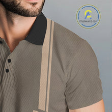 Load image into Gallery viewer, Personalized Funny Brown Raccoon Custom Name Polo Golf Shirt For Mens, Golfer Gifts NBT888