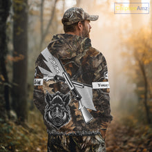 Load image into Gallery viewer, Wild Boar Hunting Rifle Vector 3D Printed Custom Name Shirts, Boar Hunting Clothing, Hunting Gifts NBT219