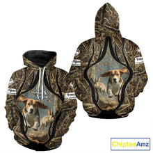 Load image into Gallery viewer, Personalized Rabbit Hunting Beagle Dog 3D All Over Printed Shirts, Hunting Clothes for Men NBT326
