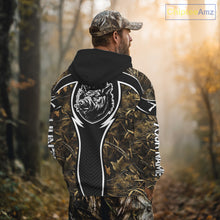 Load image into Gallery viewer, Wild Boar Hunting Full Camouflage 3D Custom Name, Hunting Clothes for Men, Hunting Gifts NBT228