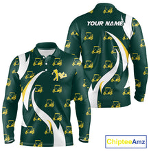 Load image into Gallery viewer, Custom Best Dad Golf Polo Shirt, Fathers Day Gift For Dad Papa, Golf Outfit, Men Polo Shirt NBT711