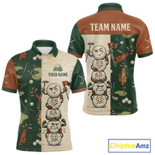 Load image into Gallery viewer, Funny Golf Ball Vintage 1990s Golf Pattern Mens Golf Polo Shirt, Golf Attire For Men, Golfer Gifts NBT616