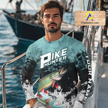 Load image into Gallery viewer, Personalized Northern Pike Fishing Jersey, Team Pike Fishing Long Sleeve Tournament Shirts NBT693
