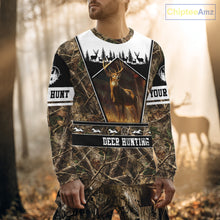 Load image into Gallery viewer, Whitetail Deer Camo 3D All Over Printed Shirts, Deer Hunting Crew Outfit, Hunting Gifts NBT63