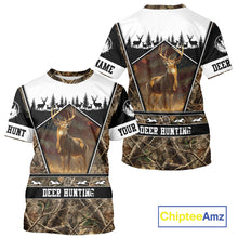 Load image into Gallery viewer, Whitetail Deer Camo 3D All Over Printed Shirts, Deer Hunting Crew Outfit, Hunting Gifts NBT63