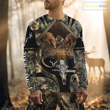 Load image into Gallery viewer, Personalized Mule Deer Hunting Forest Camo 3D All Over Printed Shirts, Best Deer Hunting Gifts for Men NBT77