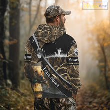 Load image into Gallery viewer, Duck Hunting Camo Shirt with Yellow Labrador Retriever for Duck Hunter - Best Duck Hunting Gifts NBT47