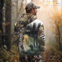 Load image into Gallery viewer, Personalized Forest Camo Deer Hunting 3D All Over Printed Custom Name Shirts Hunting Gifts NBT65
