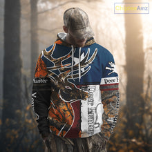 Load image into Gallery viewer, Deer Hunting Orange Camouflage Shirts with TX Flag, Personalized Hunting Shirt, Hunting Gifts NBT92