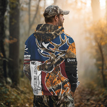 Load image into Gallery viewer, Deer Hunting Orange Camouflage Shirts with TX Flag, Personalized Hunting Shirt, Hunting Gifts NBT92