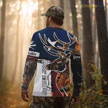 Load image into Gallery viewer, Deer Hunting Orange Camouflage Shirts with TX Flag, Personalized Hunting Shirt, Hunting Gifts NBT92