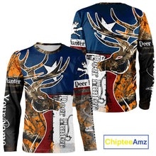 Load image into Gallery viewer, Deer Hunting Orange Camouflage Shirts with TX Flag, Personalized Hunting Shirt, Hunting Gifts NBT92