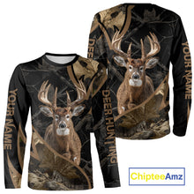 Load image into Gallery viewer, Best Whitetail Deer Hunting Black Camouflage 3D Printing Shirts, Gift Ideas for Hunters NBT236