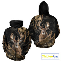 Load image into Gallery viewer, Best Whitetail Deer Hunting Black Camouflage 3D Printing Shirts, Gift Ideas for Hunters NBT236