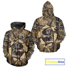 Load image into Gallery viewer, Mallard Duck Hunting Black Labrador Retriever Camo 3D Shirts, Duck Hunting Gifts NBT193