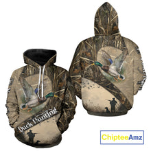 Load image into Gallery viewer, Mallard Duck Hunting Brown Camouflage 3D All Over Printed Shirts, Duck Hunting Clothes for Hunter NBT155